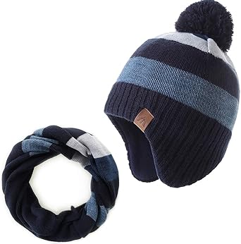 Baby Beanie & Schal Set - Ultraleichte Wintermütze Mit Schal Für Mädchen & Jungen