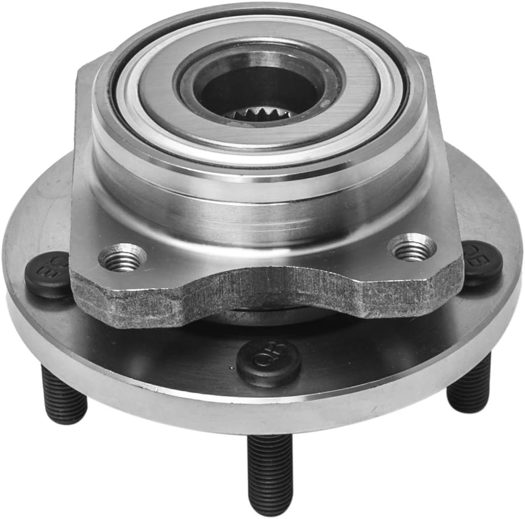 Front Wheel Hub and Bearing Assembly (Fits Vehicles Without 14 Inch Wheels) Compatible With Chrysler Prowler Town & Country Dodge Caravan Plymouth Voyager AUQDD 513123 [5 Lug Hub]