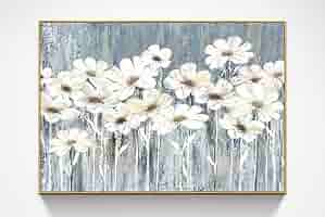 花の絵  油絵   油絵マット付きマット白色 楽天市場】【絵画】【壁掛け】【手書き】【油絵】【絵】【お花の