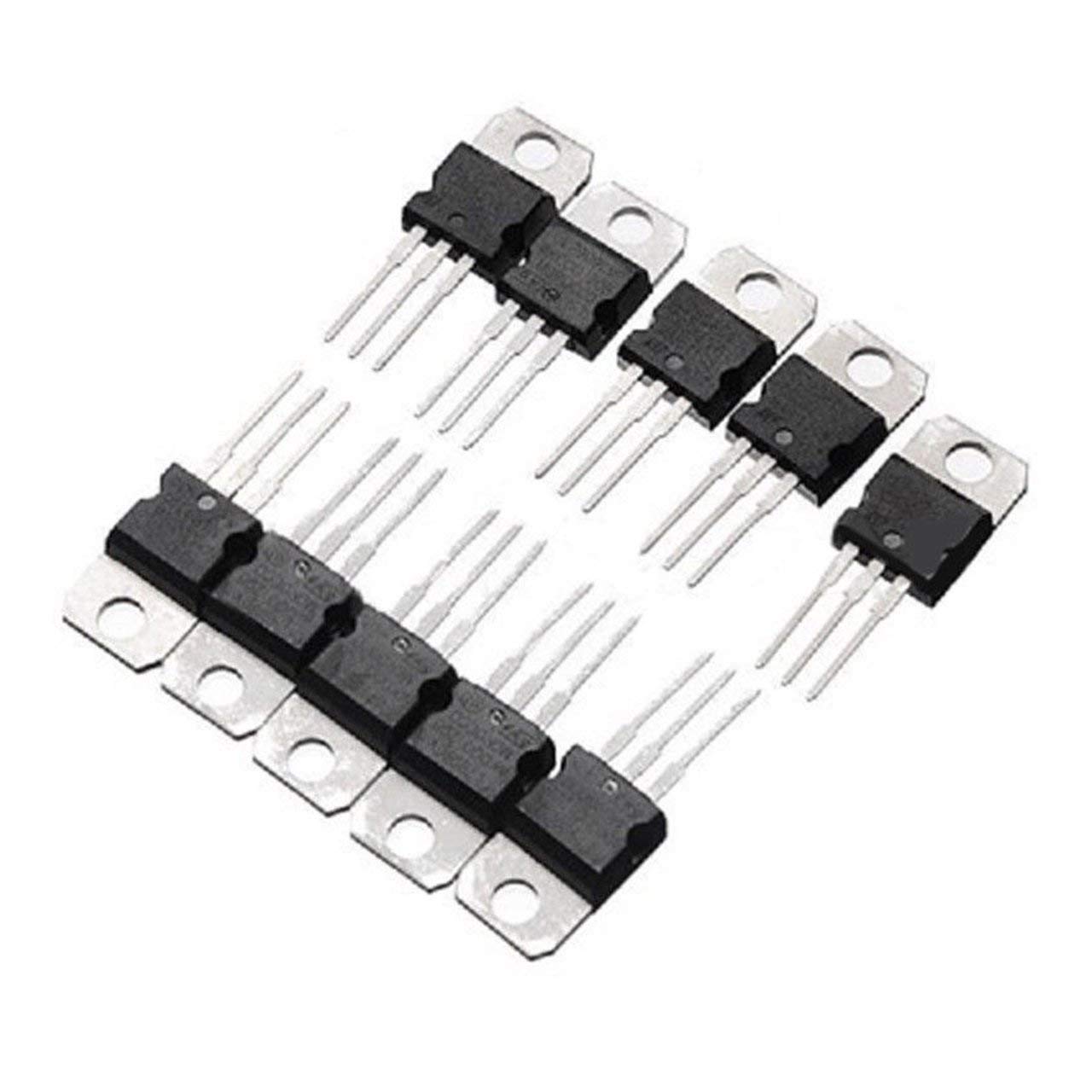 DollaTek 50PCS 10Value LM317T-L7824 Regolatore di Tensione Transistor Assortimento Set Box Kit 3 Pin Terminale T0-220 Transistor per Riparazione Fai da Te