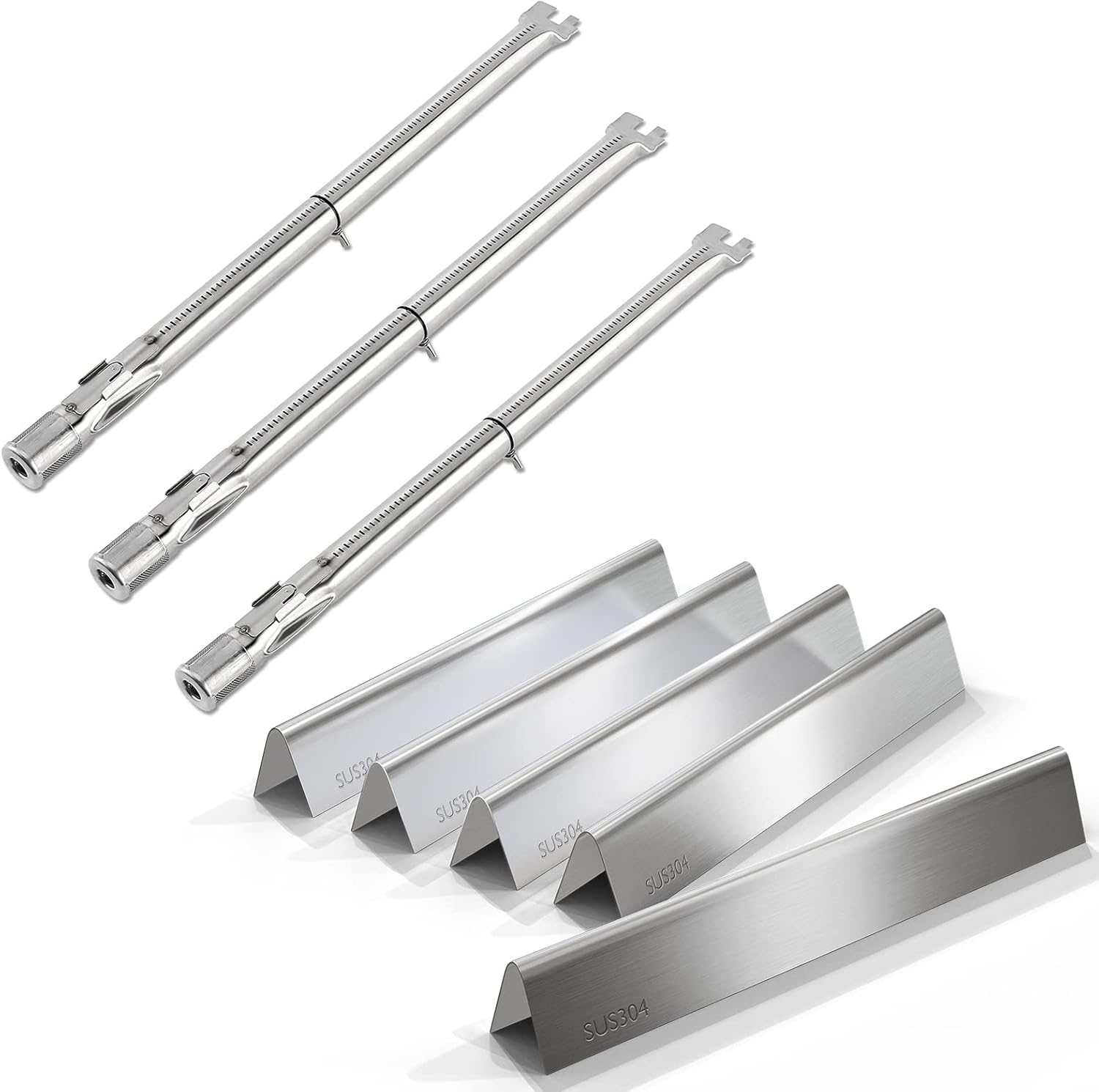 QuliMetal 19.5" Grill Burner and 304 Stainless Steel 17.5