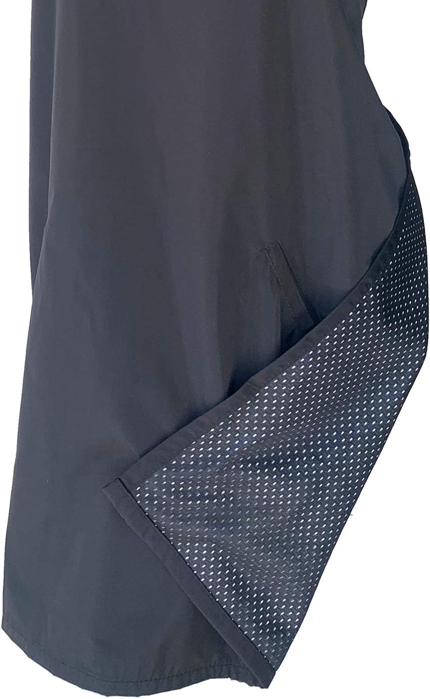 Ladybird Line 600 Black Waterproof Grooming Apron, Hair and Bleach Resistant, 2 Front Pockets, Adjustable Neckband, and Mesh Lined, Ideal for Hair Stylists, Barbers, and Pet Groomers, One Size
