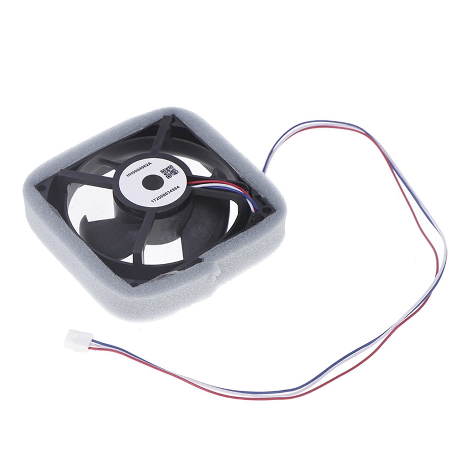 KieTeiiK Fridge Air Circulation Fan HH0004962A 12.5cm Black Cooling Fan Replacement with Cable Connector for Refrigerator Repair Freezer Ventilation