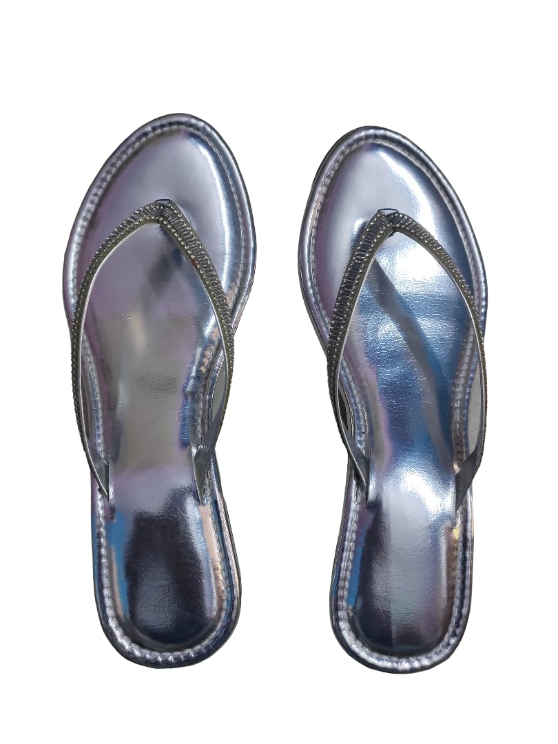 See full amazon price history chart for Basic heel V strap soft & comfortabel fashion sandal cum slipper for women and girls (silver, 5) Basic heel V strap soft & comfortabel fashion sandal cum slipper for women and girls (silver, 5) (B0CVVKQ2G6) Amazon Price History, Amazon Price Tracker