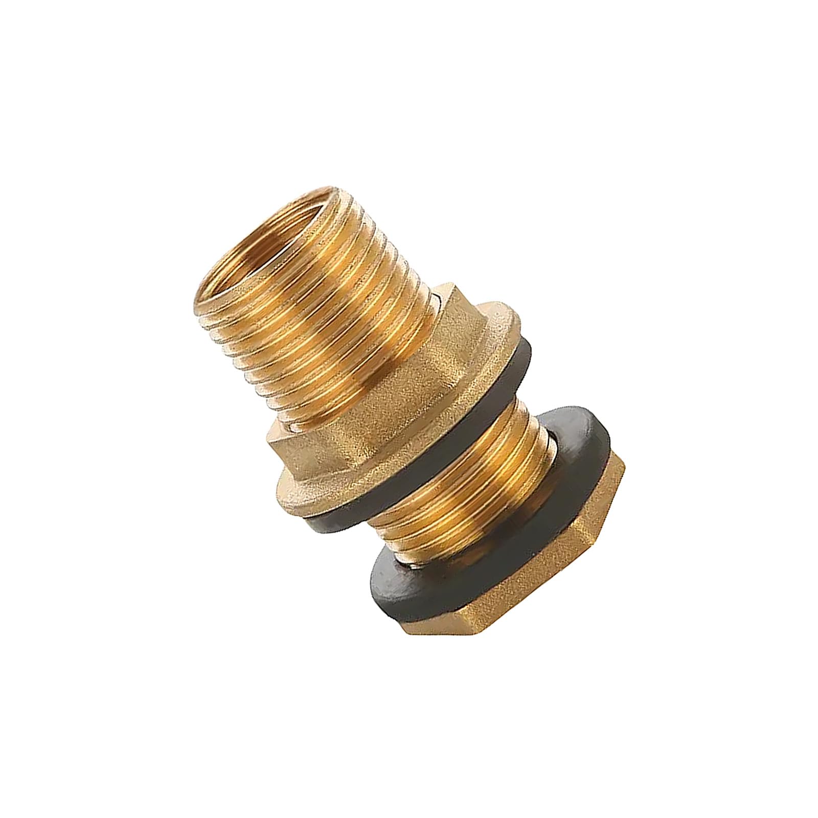 Sturdy Brass Tanks Connectors with Seal G3 / 8 to G1 / 2Inch for Container Plumbing and Water Installations High Temperatures Brass Hose Fitting