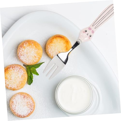 Miniatura 8 de ibasenice 4 Conjuntos de Conejo y Tenedor Cucharas de Bebida Cucharas Postre Tenedor Ensalada Tenedor Cucharas Tenedor Cucharas Degustación Tenedor