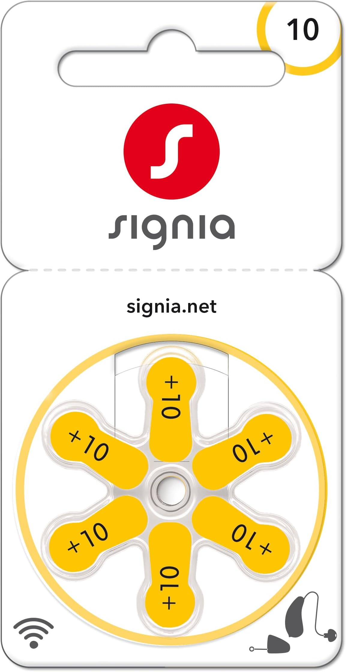 Signia サイズ10 (60個入り) - 補聴器用バッテリー