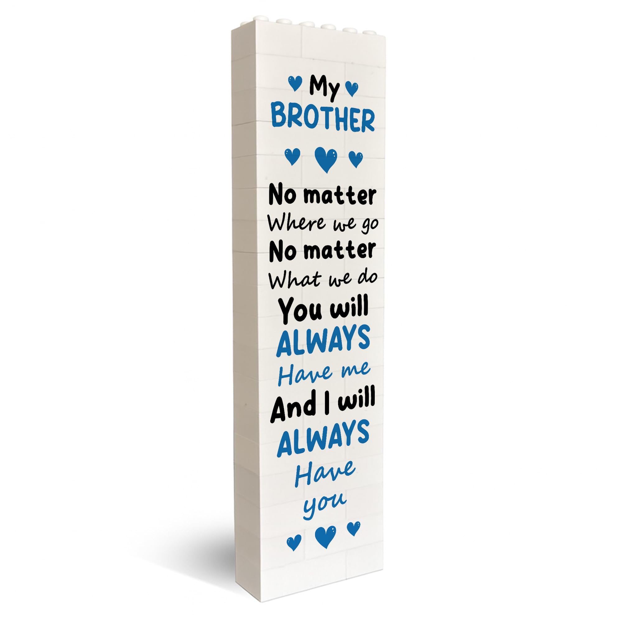 Red Ocean Brother Brother Puzzle Plaque Building Block For Him Birthday Christmas Thank You For From Sister Keepsake