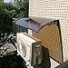 CYGG Toldos De Ventana De 100/200/300cm, Marquesina Exterior De La Puerta Principal, La Nieve De La Lluvia De Sun Shetter para Los Muebles del Patio Protege La Entrada (Capota Marrón + Soporte Negro)