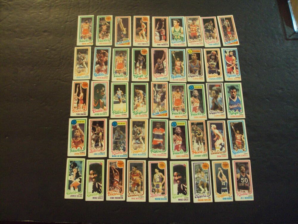 211 Topps 1980-81 Mini Basketball Cards