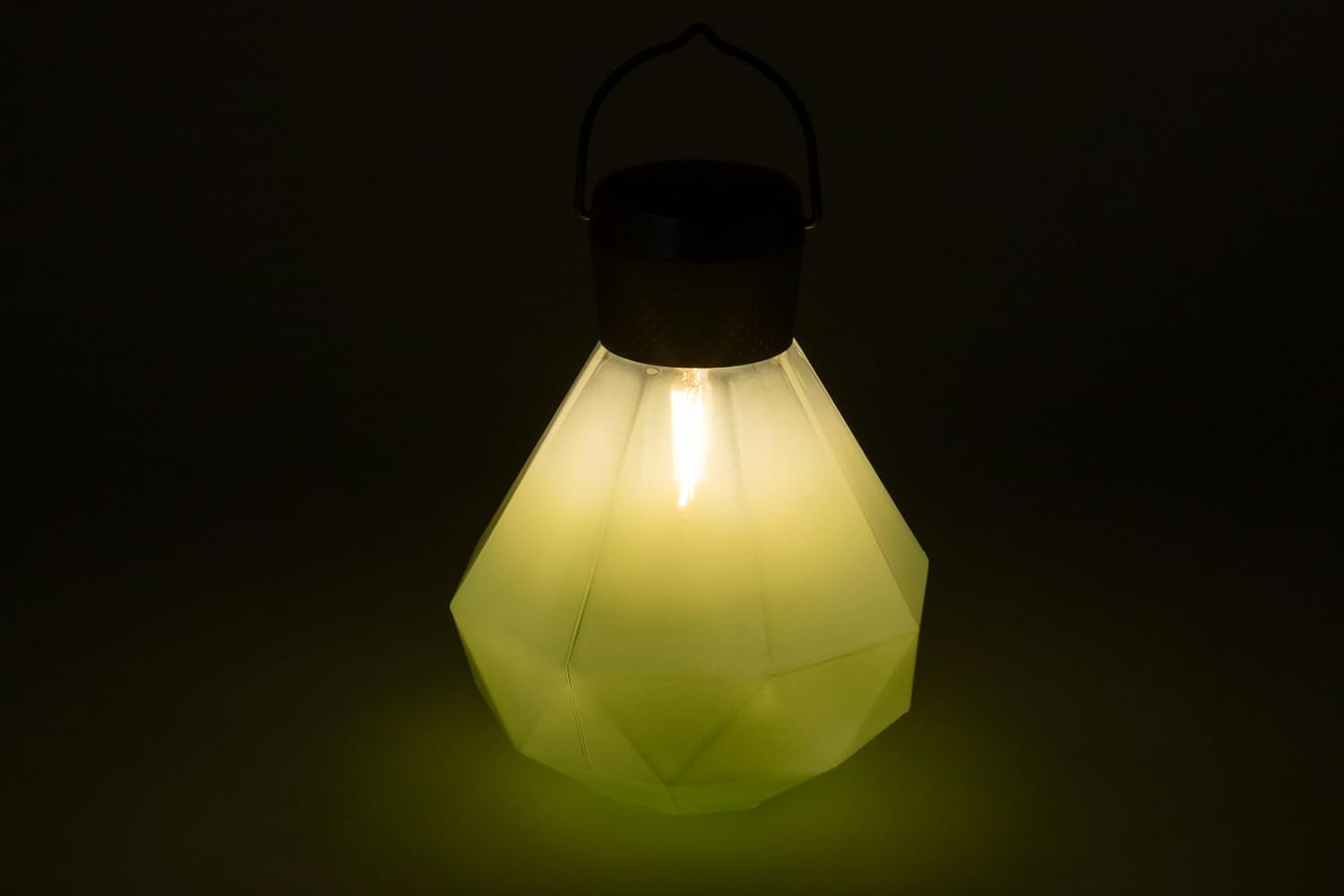 Allsop Gem Light - Outdoor Solar LED Latern - Hand Blown Glass - Waterproof with Easy Hang Frame (Jade)