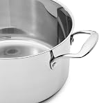 Amazon Basics Acier inoxydable 15-Piece Ensemble de vaisselle, pots, casseroles et ustensiles, argent