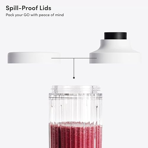 Miniatura 2 de Beast GO - Licuadora portátil sin cable de alta calidad para batidos y batidos, recipiente de mezcla de 22 onzas, mezcla hielo y frutas congeladas,