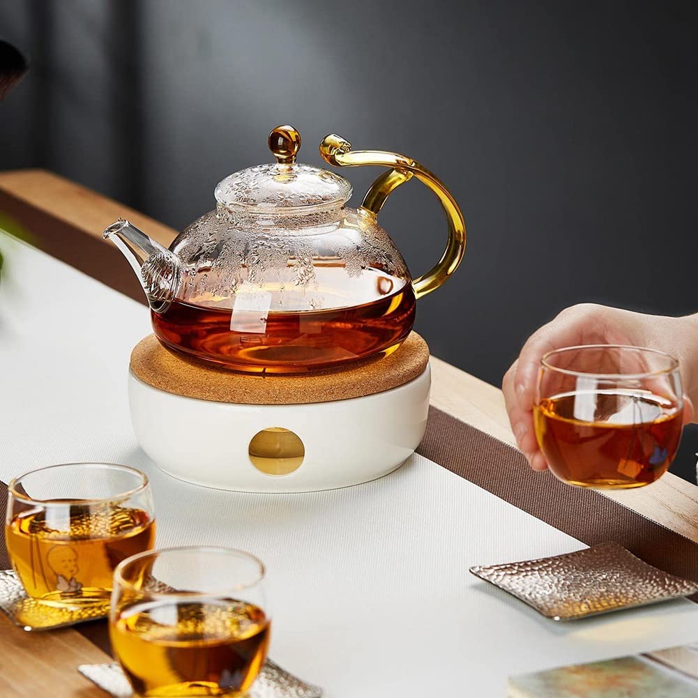 Amazon | BYSL ティーポットウォーマー、セラミックトリベット、コルク