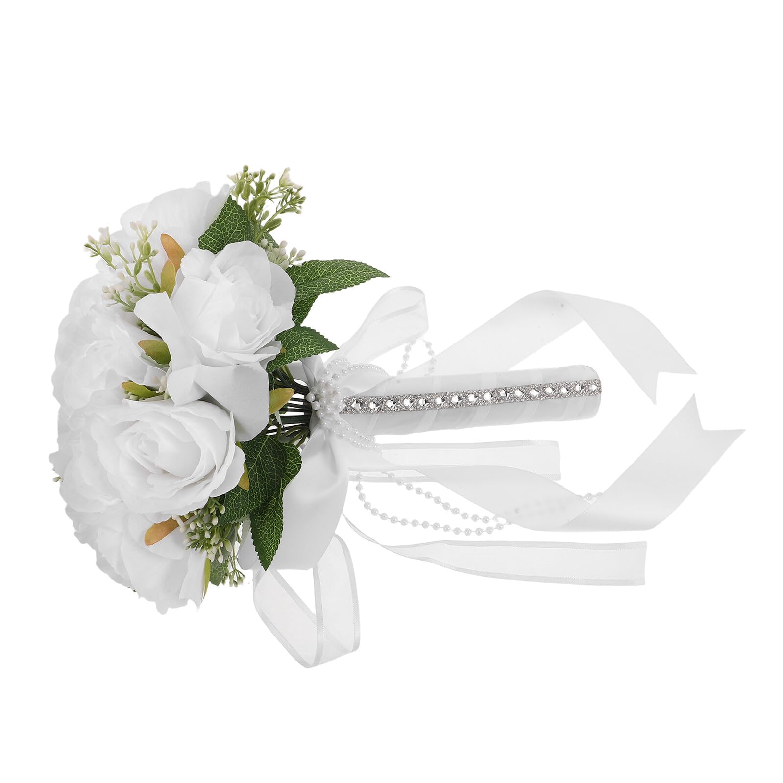 Bouquet da Sposa Artificiale Bianco, Stile Occidentale per Nozze