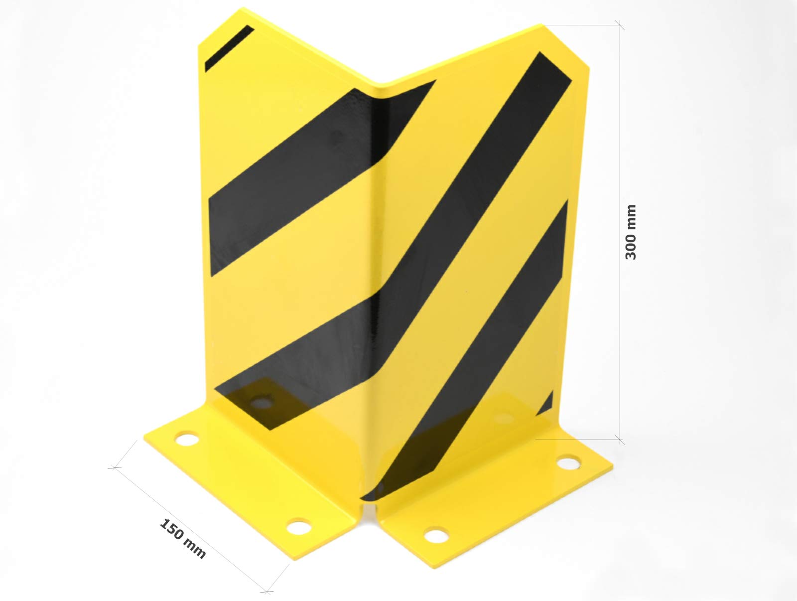 4x Stück Rammschutzecke | Anfahrschutz | H300 mm | Stahl | Eckschutz | L-Form | Wandschutz | 3 mm Materialstärke | höchste Sicherheit und Langlebigkeit | Schutz für Ihre wertvollen Einrichtungen