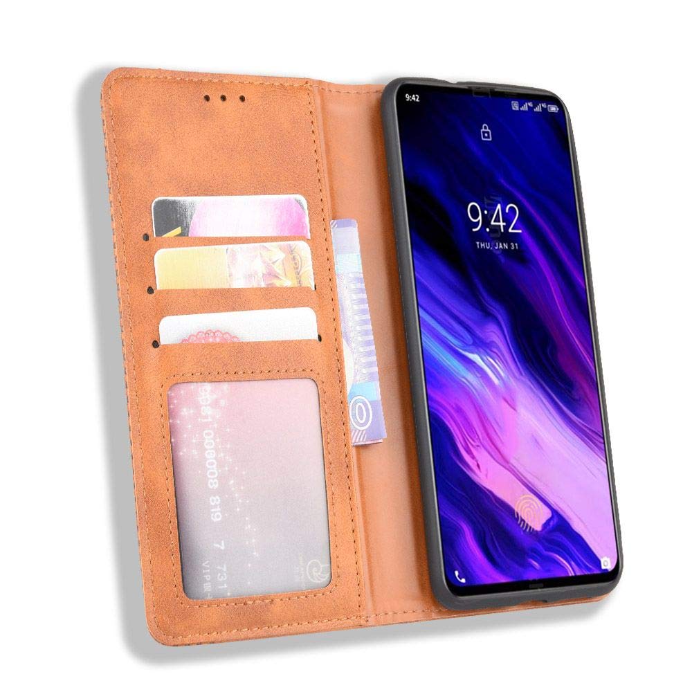 HualuBro Cover A Libro Per UMIDIGI S5 Pro – Custodia Portafoglio In PU Pelle Con Slot Carte, Chiusura Magnetica E Funzione Stand (Rosso)