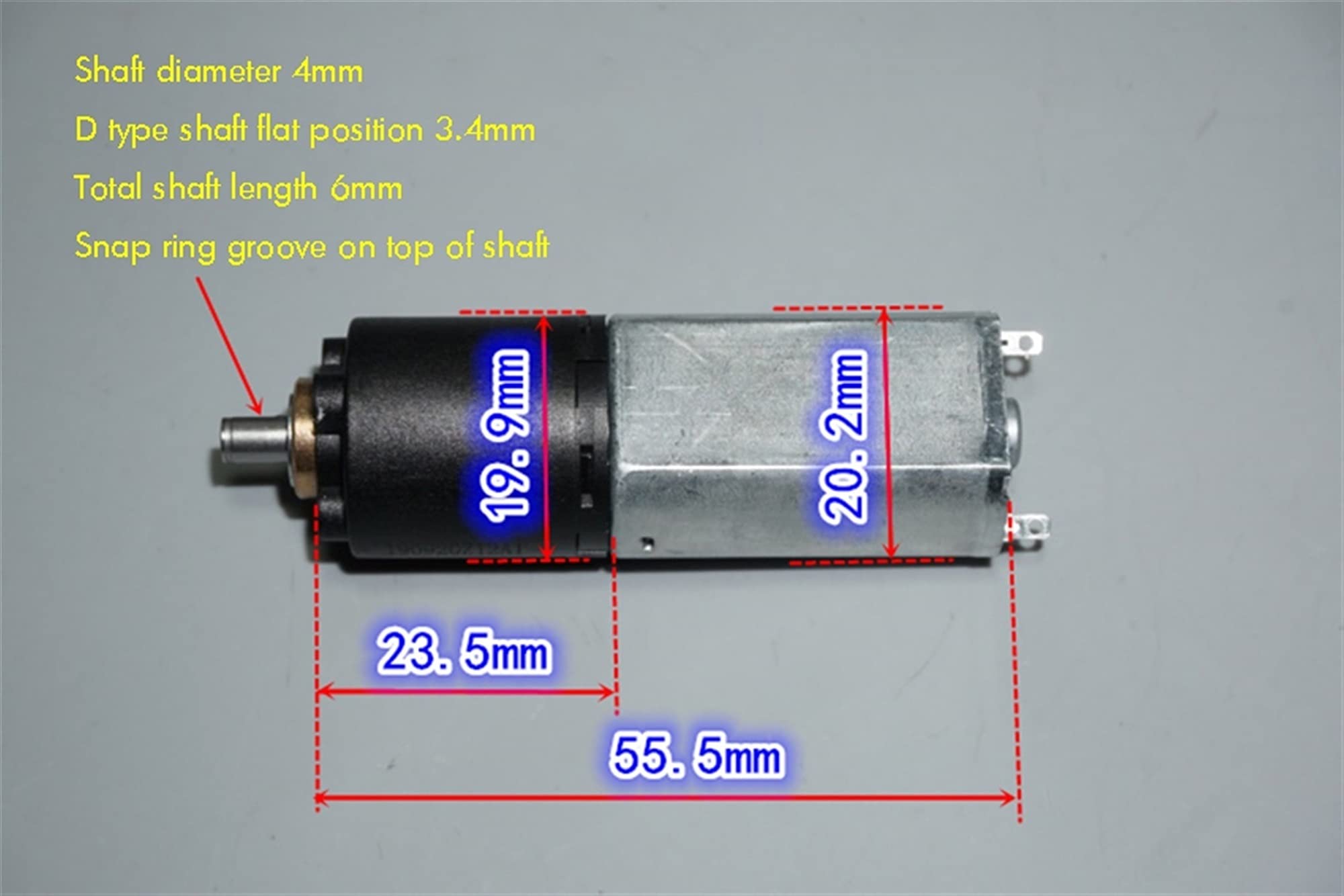 Amazon.com: DELFIT Hobby Torque Three-Stage Planetary Gear Motor