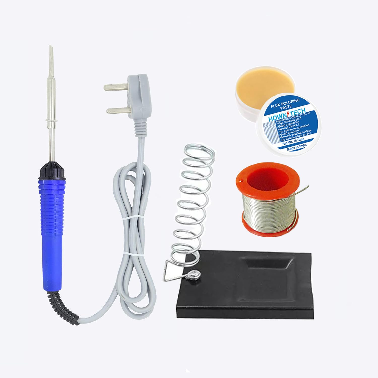 HOWN TECH Soldering Iron Kit, 25W/230V LED Light Solder Iron Soldering Gun kit with Ceramic Heater, 4 in 1 Soldering Kit With Solder Wire,Stand,Flux Paste, Soldering Iron 25W/230V, Blue (B0CXP9PV8Z) Amazon Price History, Amazon Price Tracker