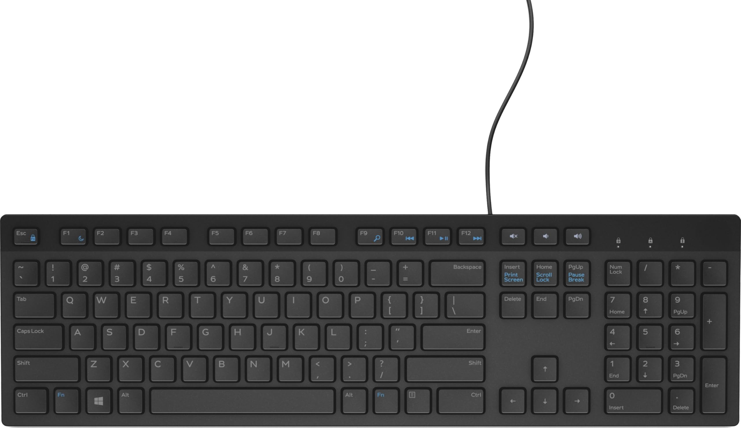 DELL KB216 USB QWERTY Finlandés, Sueco Negro - Teclado (USB, Universal, Interruptor mecánico, QWERTY, Finlandés, Sueco, Alámbrico)