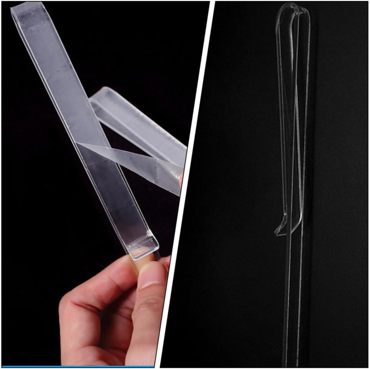 WOONEKY 2 Pairs Acrylic Music Sheet Holder Clips Page Holder with Delicate Design and Smooth Surface Portable Music Stand Clips for Fixing image 5