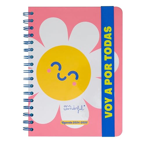 Mr. Wonderful Wonder Agenda scolaire hebdomadaire 2024-25 avec 8 feuilles d'autocollants