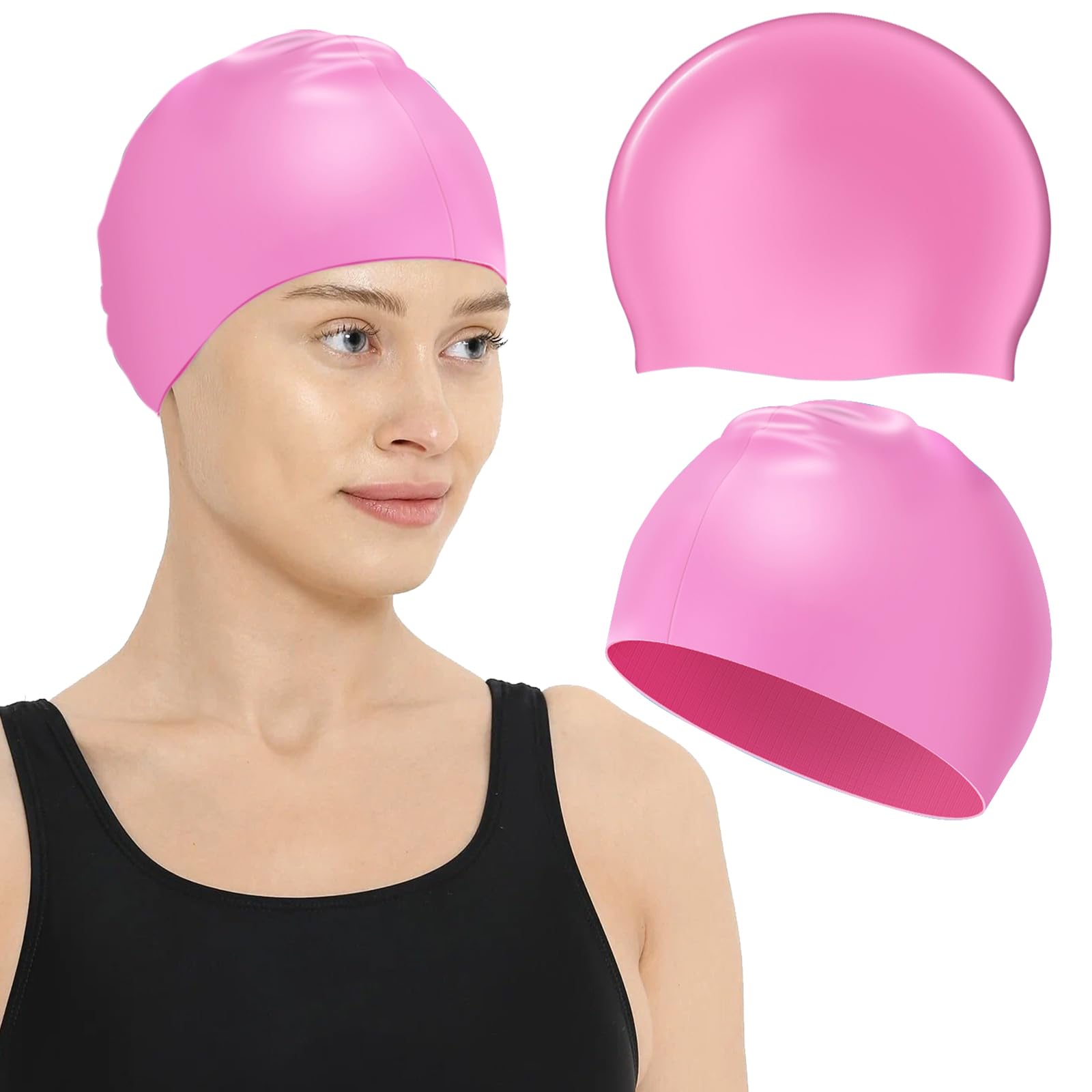 Wasserdichte Duschhauben Für Erwachsene – Wiederverwendbar, Polyester, Medium-Größe