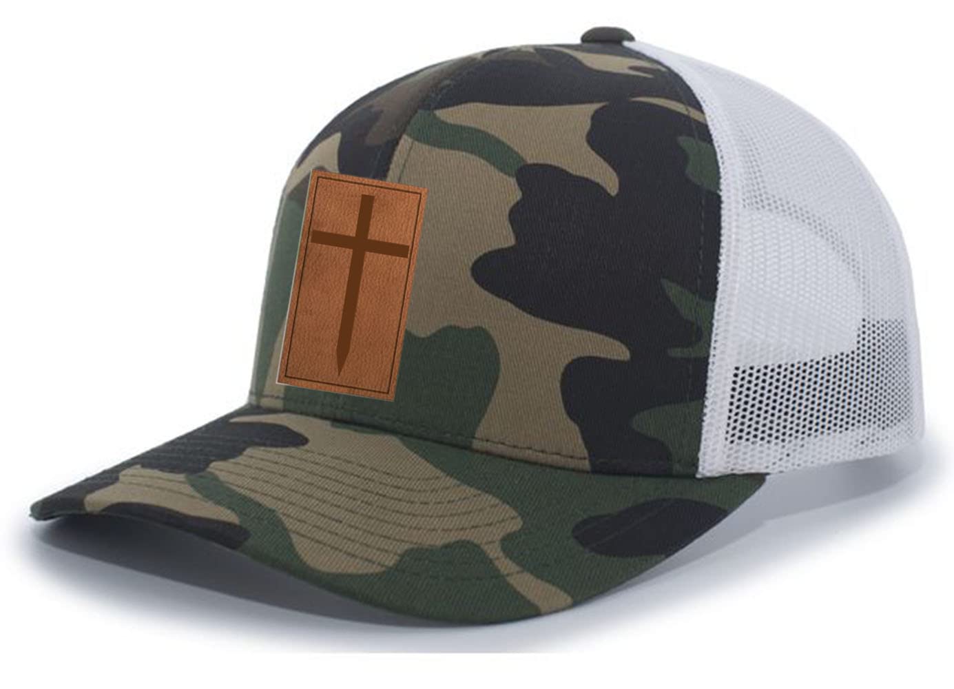 帽子 Camouflage Cross Leather Patch Mesh Cap Camouflage Cross Leather Patch Mesh Cap｜SUPPLIER｜キャップ