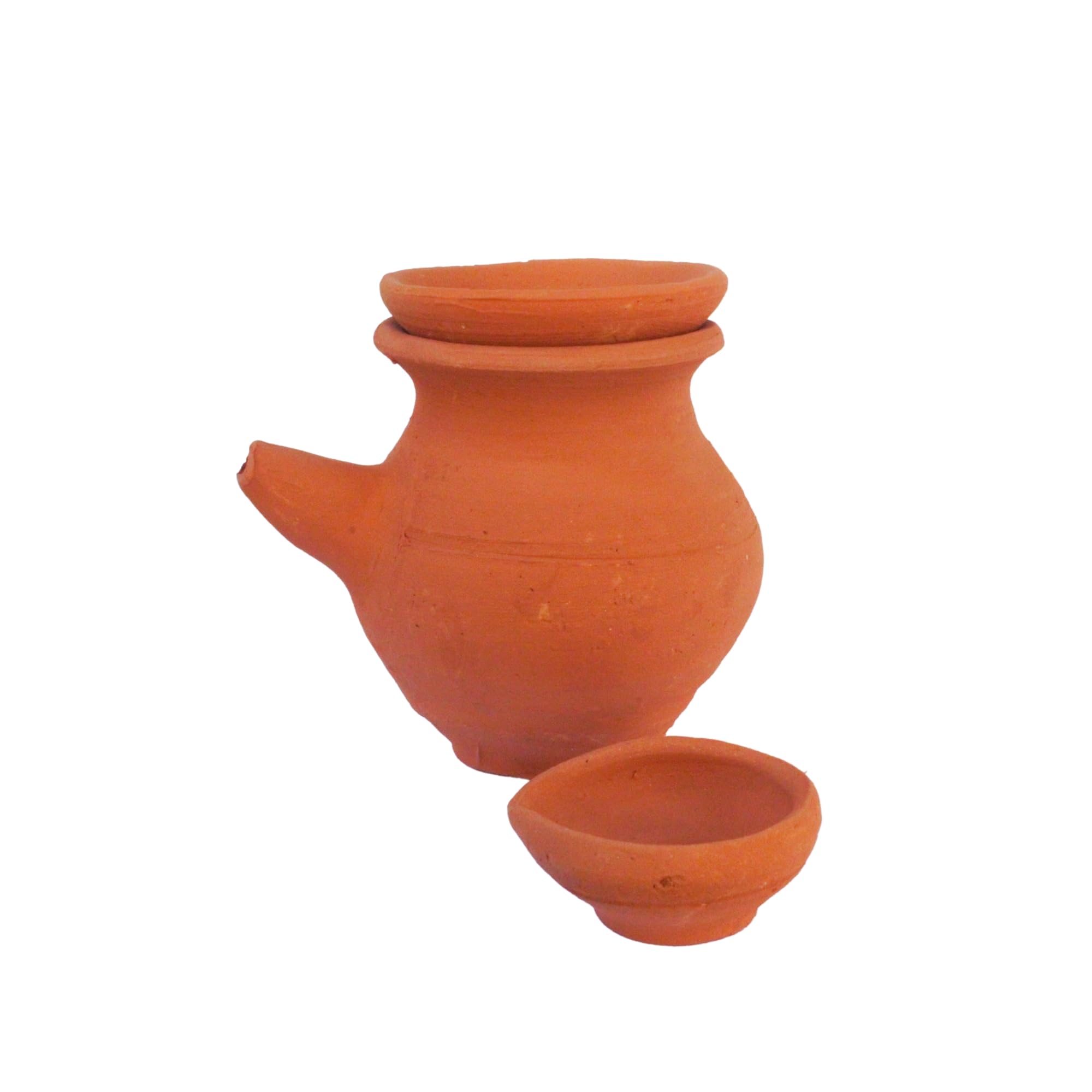 Hari Craft Handmade Karwa Chauth Lota for Pooja | Mitti Karwa, Lota (Brown) Pack of 1