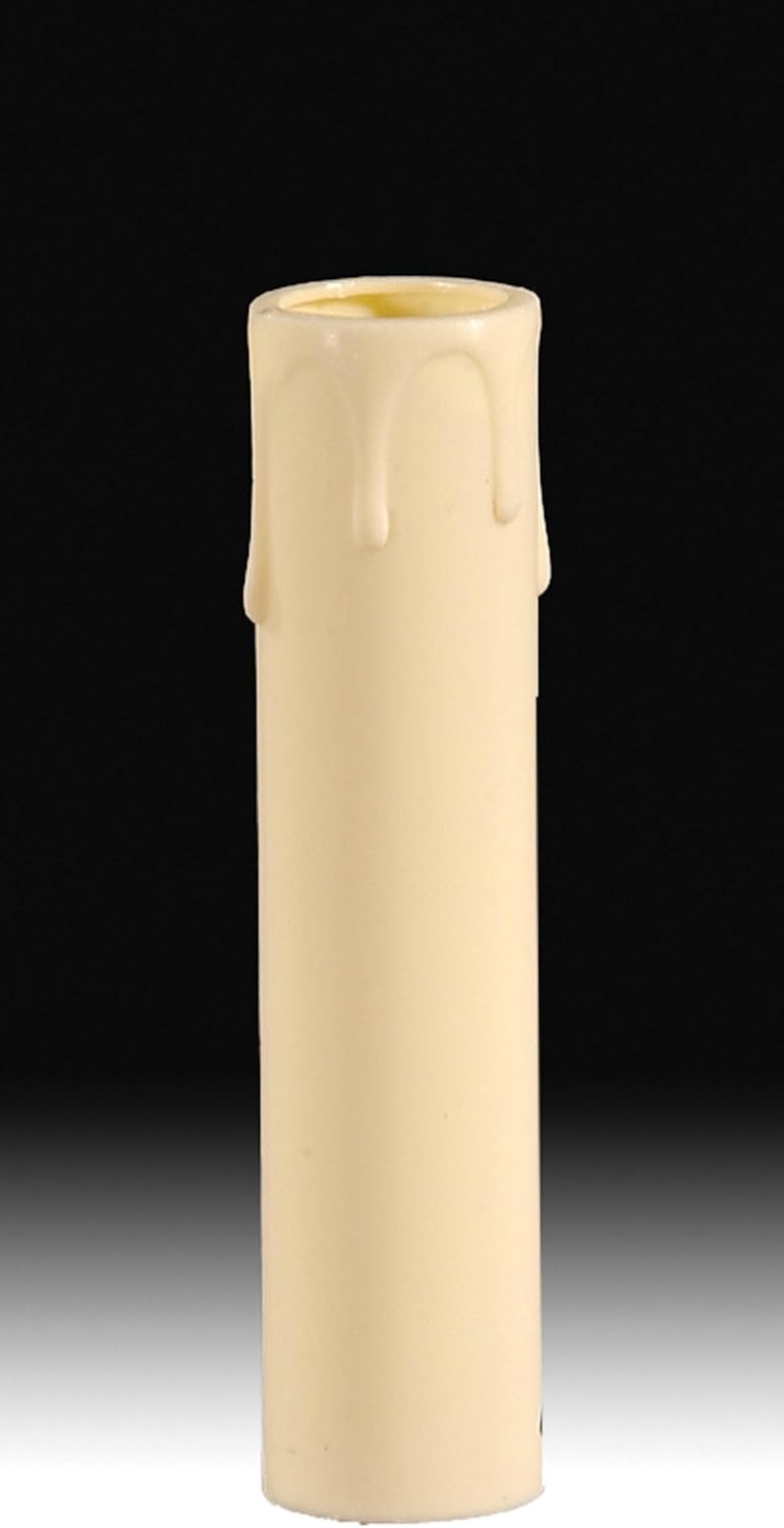 B&P Lamp® Ivory Color, Candelabra Size Candle Cover