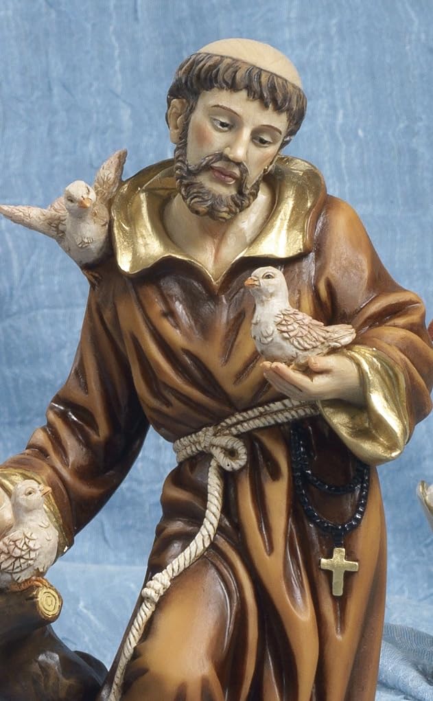 Paben Articoli Religiosi Statua San Francesco in Resina 14cm