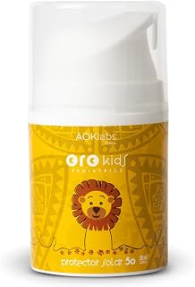 AOKlabs - Protector solar 50 SPF en crema, protector solar con filtros 100% físicos, hidrata y protege la piel, es apto para pieles de bebés desde el nacimiento hasta los 6 años I 50 ml.