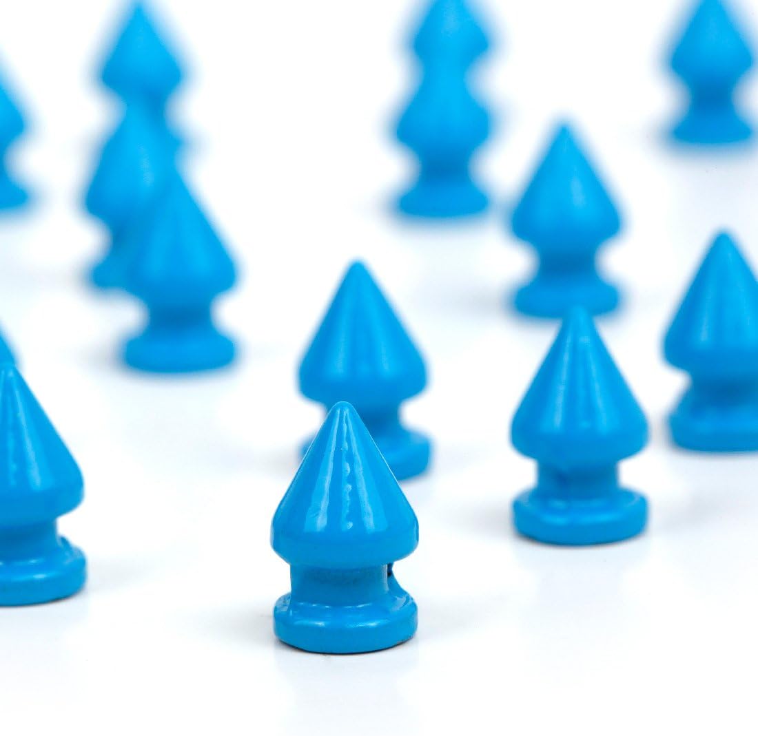 RUBYCA 12MM 500 Sets Metal Tree Spikes and Studs Metallic Screw-Back for DIY Leather-Craft Silver Color