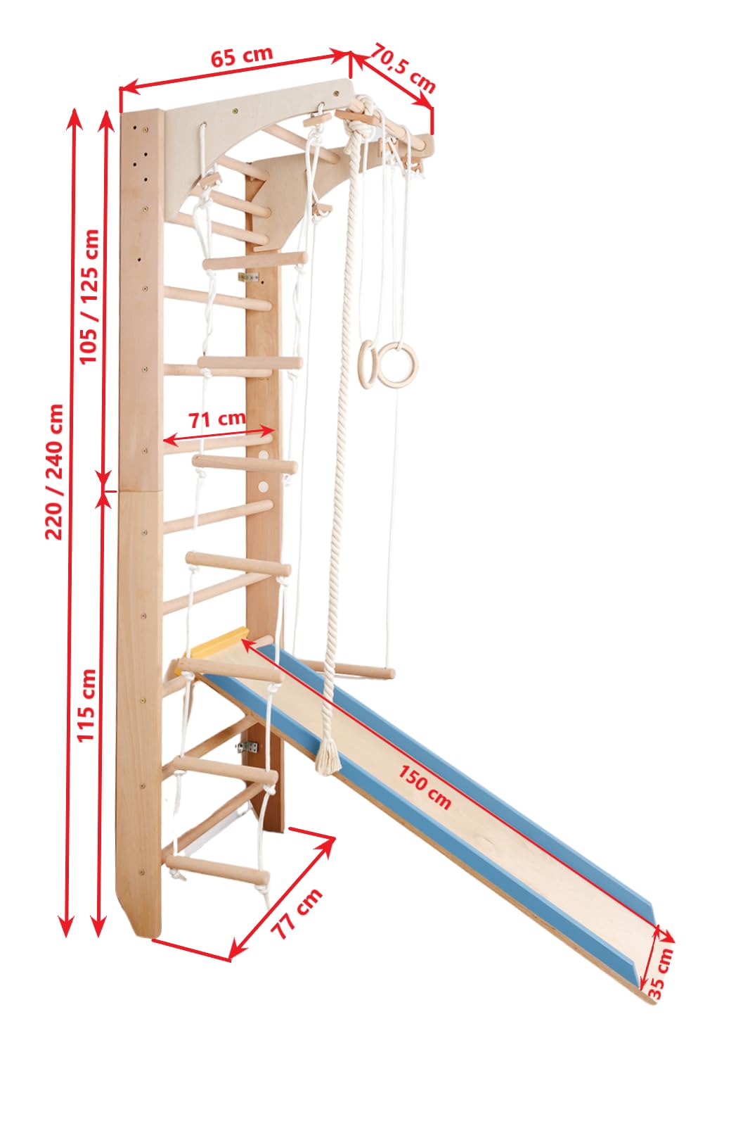ARTIMEX Échelle Suédoise (Espalier) - Outil de physiothérapie et de ARTIMEX Échelle Suédoise (Espalier) - Outil de physiothérapie et de