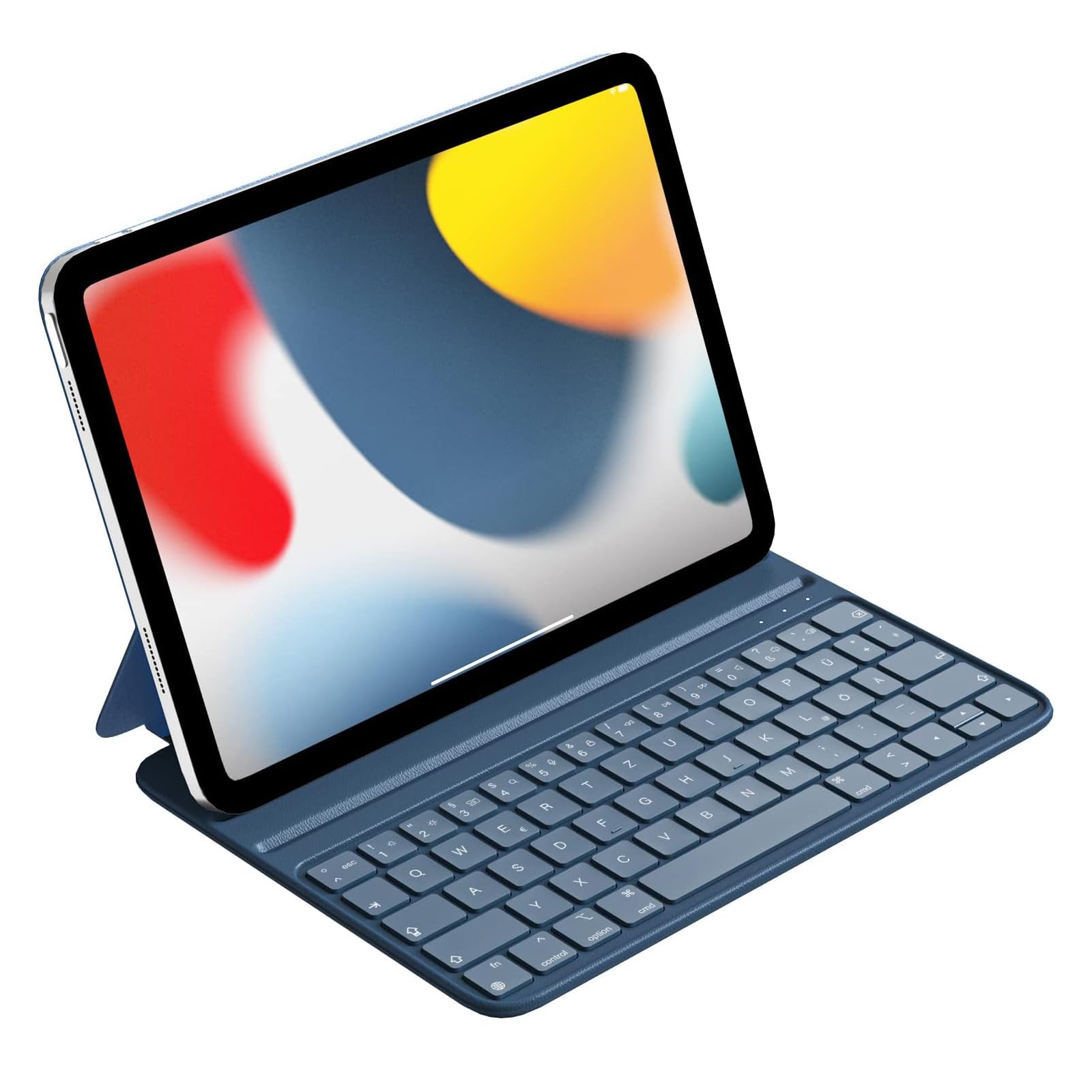 HOUKeyboard Case for iPad 10th Generation 2022/iPad A16 11th Genration 2025 (10.9/11 inch) – Smart Cover Folio, Slim & Light, Semi-Silicone, 2 Viewing Angles