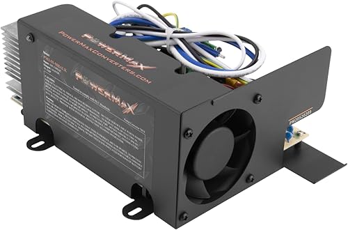 PowerMax PM3-55 Cargador convertidor de potencia RV  110 VCA a 12 voltios, fuente de alimentación de conmutación regulada universal, serie PM3,