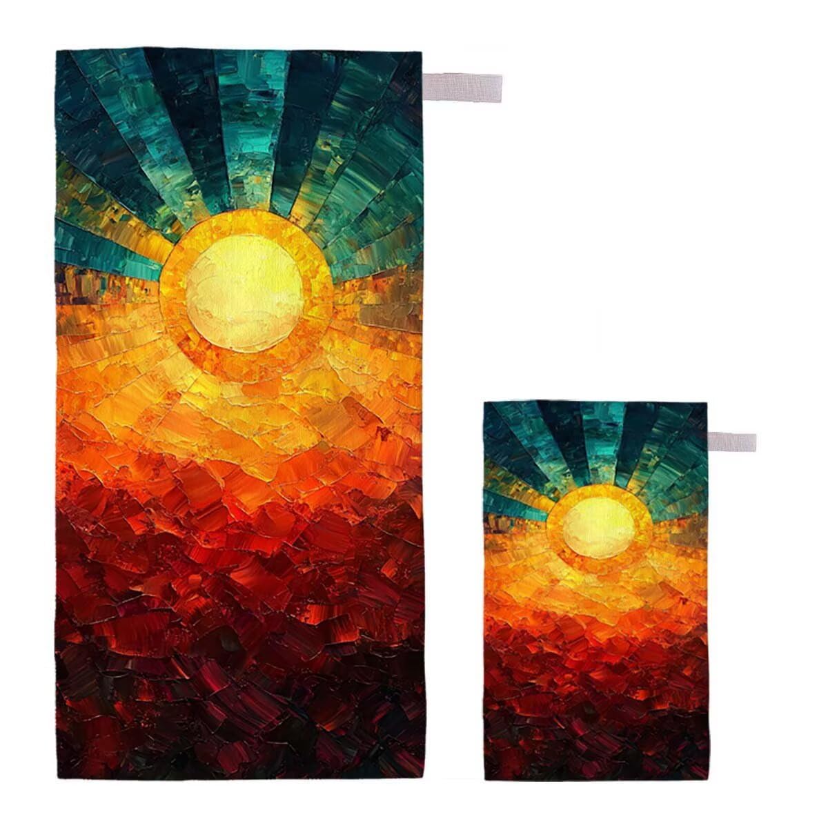 Telo Mare XXL 220x100cm/35x70cm, 2 Set Telo Mare Microfibra Sole Asciugamano Palestra Uomo, Antisabbia, Leggero, Asciugatura Rapida, Teli da Spiaggia Grandi Accessori per Camping Natation Yoga C-93