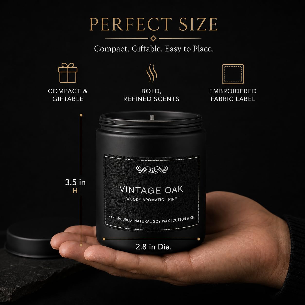 Confezione da 6 candele profumate per aromaterapia per la casa, set regalo per uomini, set di candele da uomo, 1071,6 g, candele a lunga durata 300 ore, regalo di compleanno, San Valentino, Natale,