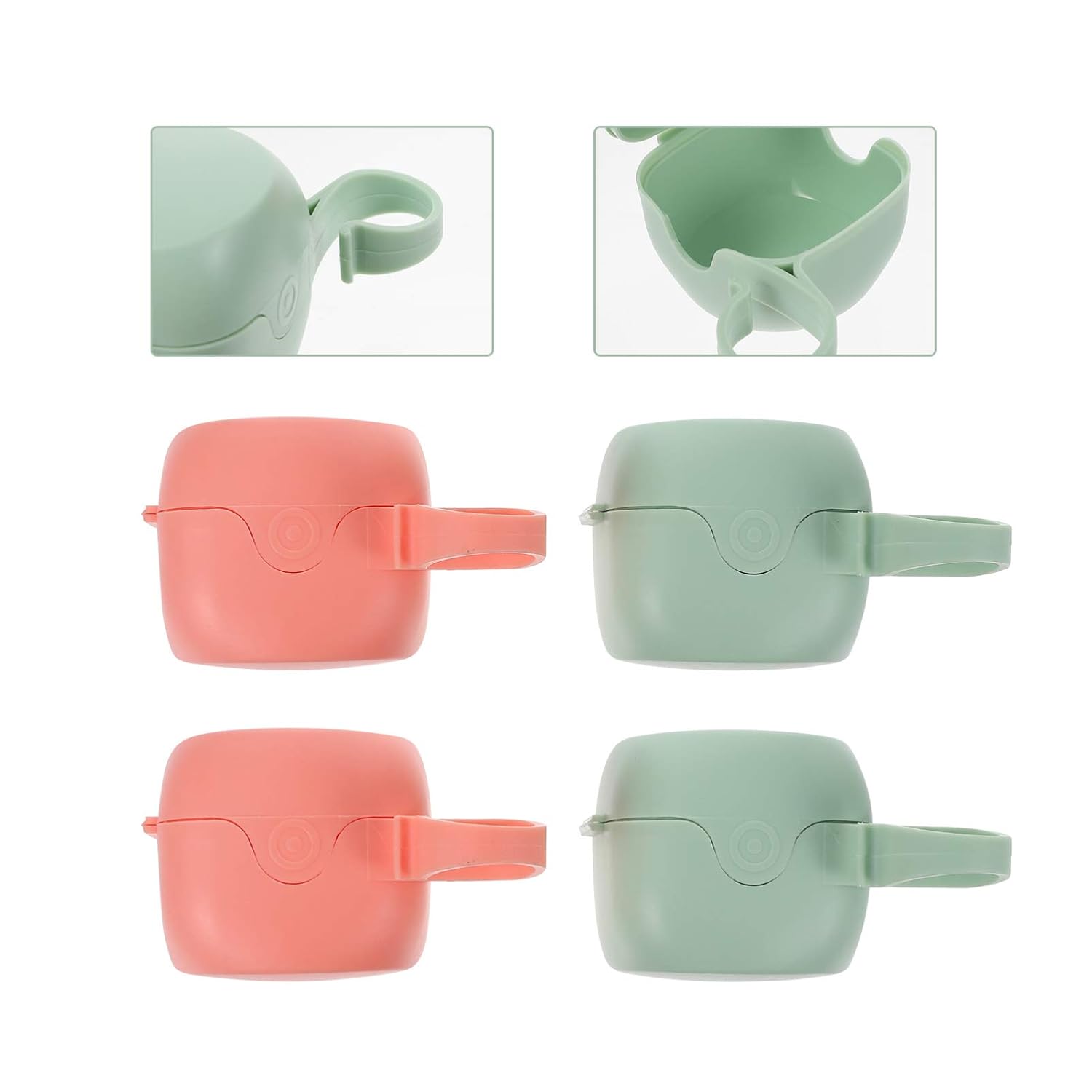VICASKY 8pcs Portable Pacifier Case Airtight Containers for Newborn Pacifiers Boy Stuff Containers Lids Holder Compact