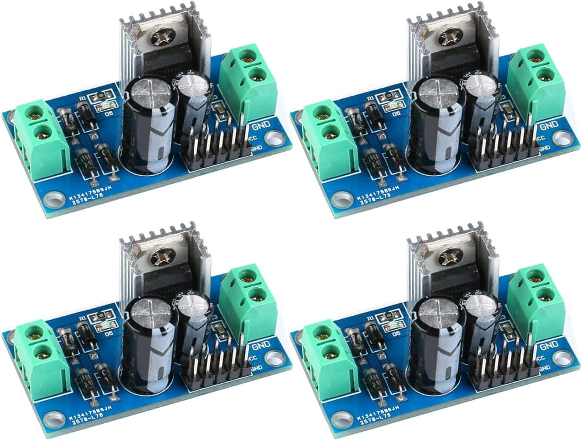 4PCS L7805 LM7805 three - terminal regulator 5V regulator module