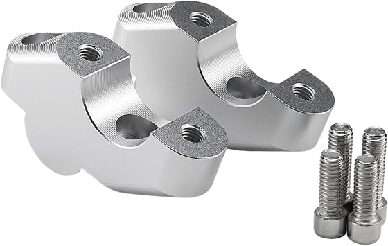 Motorcycle Bar Risers For BMW S1000XR 2019 2020 2021 2022 2023 Motorcycle Handle Lifter Handlebar Riser Accessories Height AdjustmentSilver