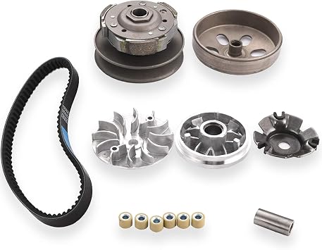 Gy6 150cc clutch set,include clutch Assembly and Variator Assembly with 842 belt, fit for GY6 125cc And 150cc 4-Stroke Engine Scooter ATV Taotao Roketa Sunl