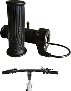 Electric Bike Throttle, 2Pcs Ebike Throttle, Full Throttle Ebike, 1 Pair 12V to 72V Throttle Handle Grip ABS Waterproof Eb...