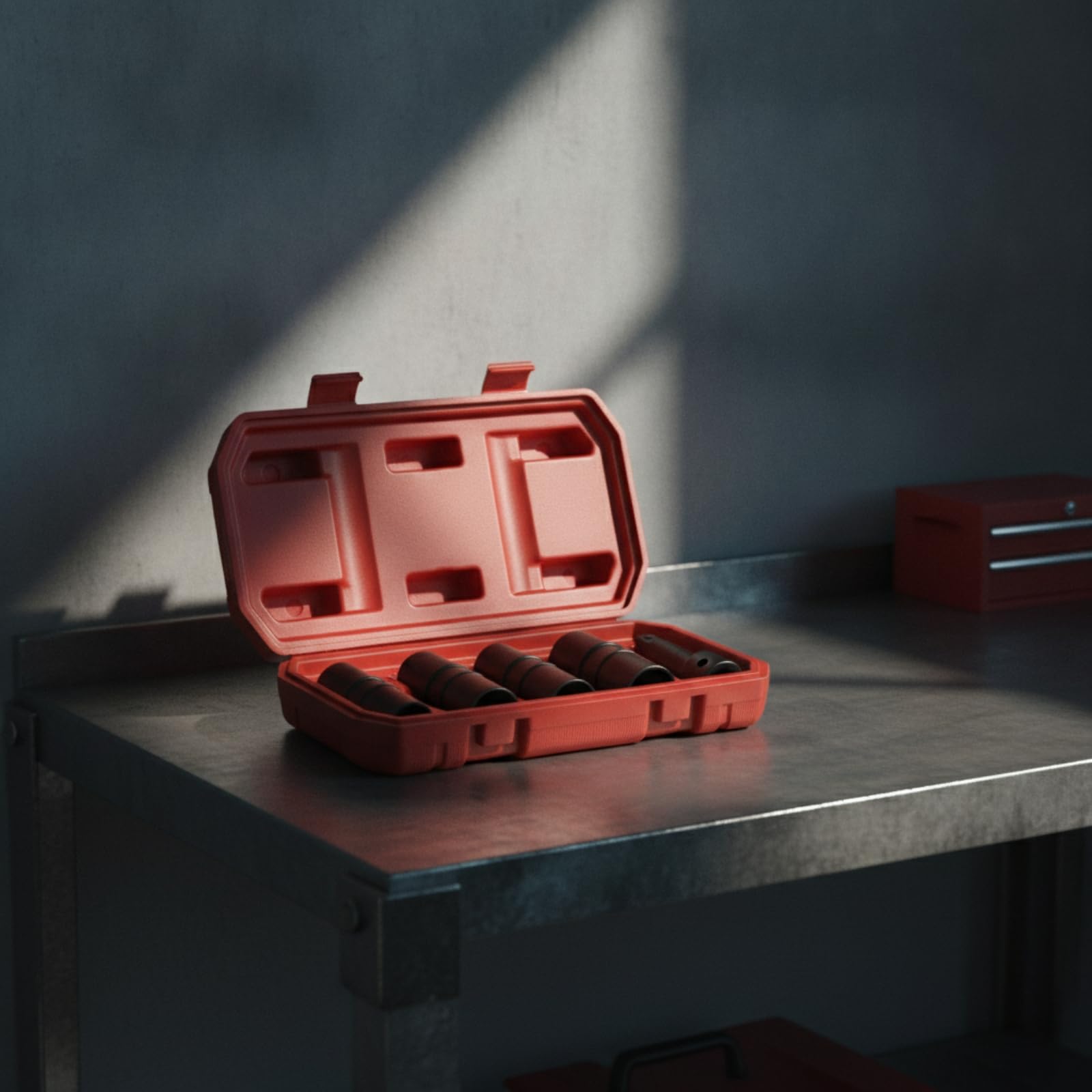 5 Stück Doppelkopf Reifen Nuss Satz Reifenstecknuss Steckschlüssel Adapter Schlagfest Langlebiges Metall Deutlich Markiert mit Metrisch Und Zoll Schneller Wechsel für Auto Service Heimwerker