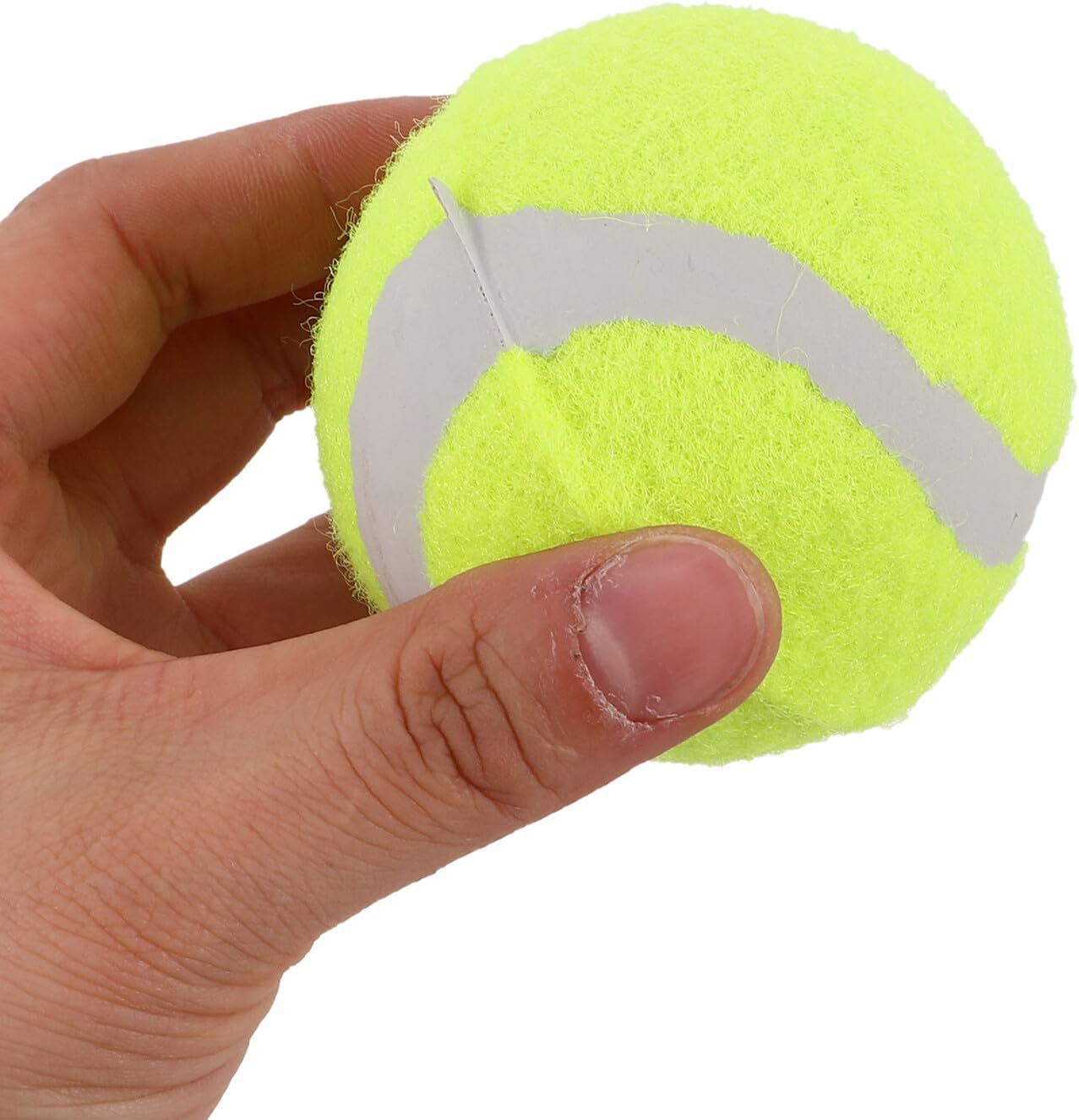 22pcs Elastic Rubber Tennis Balls Dog Interactive Squeaky Play Balls Sturdy Chew Training Exercise for Small Medium Large Dogs