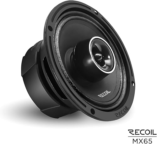 Miniatura 2 de RECOIL MX65 Par de altavoces coaxiales de rango medio de 6.5 pulgadas de audio profesional de 2 vías con tweeters de bala incorporados 560 vatios