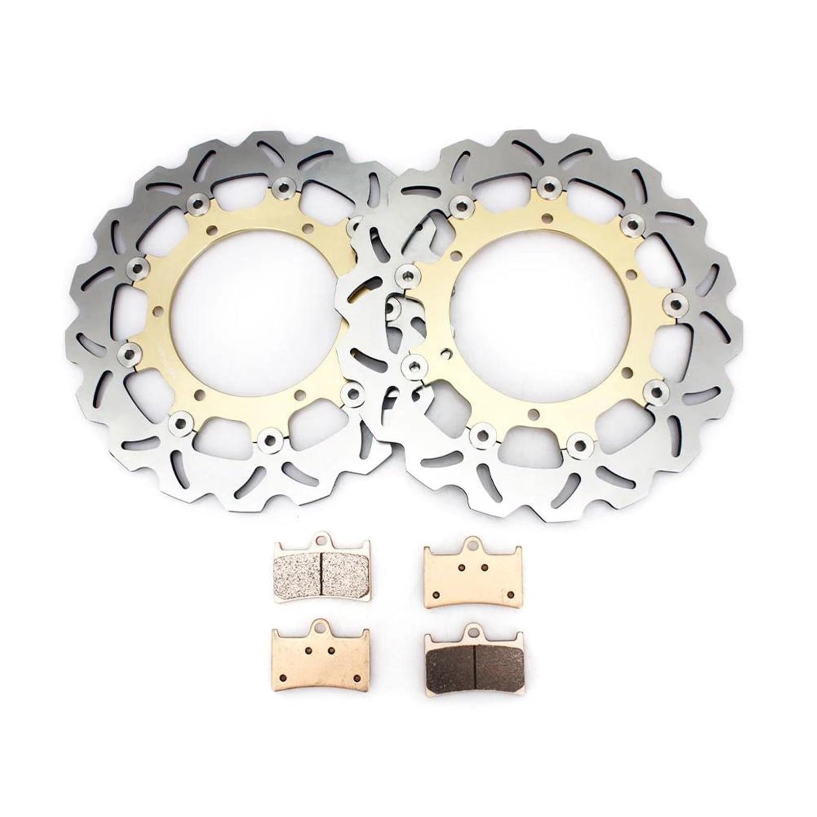 Anti-Deformazione Dischi Freno Anteriori, Rotori E Pastiglie Per Yamaha YZFR6 YZF R6 1999 2000 2001 2002(Gold,Wave)
