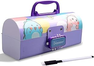 E-ROYAL SHOP Password Protection School Kids Pencil Box Stationary Set with Different compartments for Storage of Kids Essentials (Color May Vary)