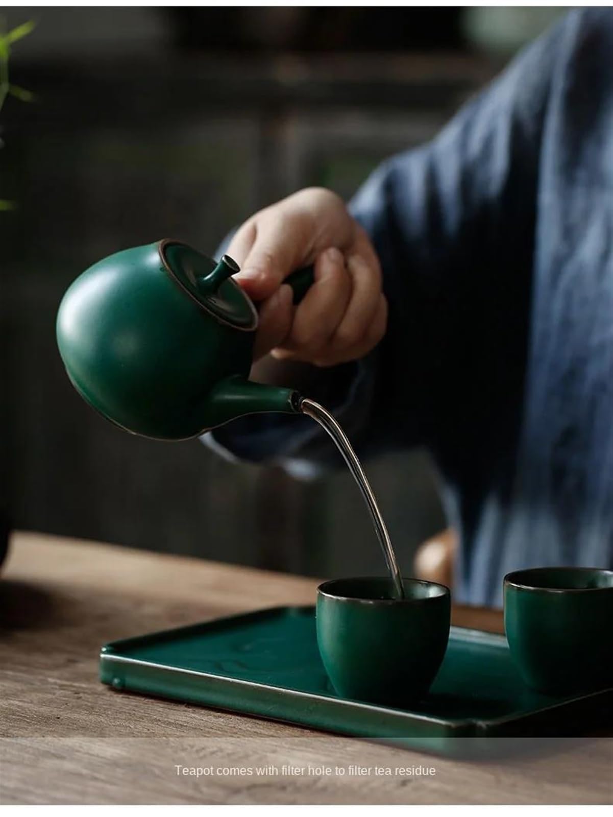 Czajnik, zestawy do herbaty podróżnej, zestaw do herbaty popołudniowej z ceramicznym uchwytem w stylu retro, japoński zestaw do herbaty Kung Fu, czajniczek z uchwytem, kamionka do użytku domowego, p