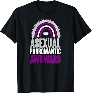 Asexual Panromantic Awkward Asexual Pride Bohemian Rainbow T-Shirt